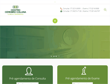 Tablet Screenshot of cerebroecoluna.com.br